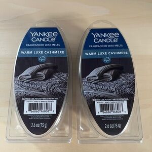 Two Packs Yankee Candle Warm Luxe Cashmere Wax Melts